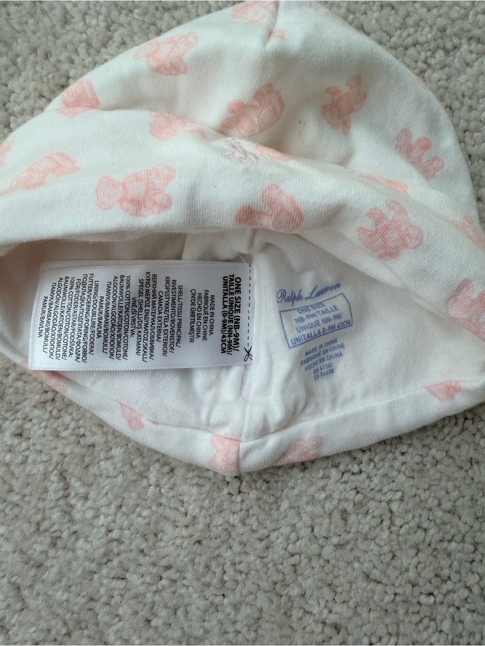 Ralph Lauren White and Light Pink Infant 3-Piece Pajama Set - Picture 16 of 16